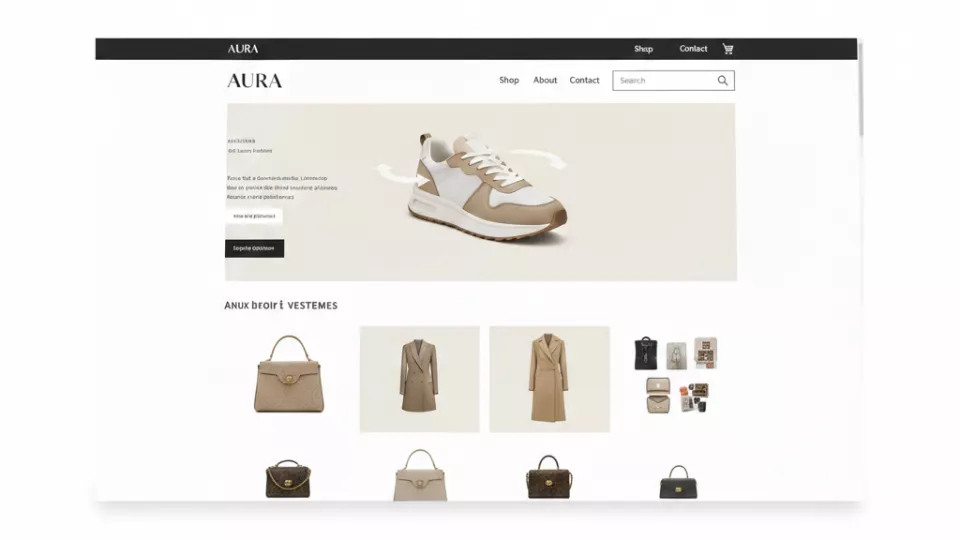 Shopify e-commerce store design and development project